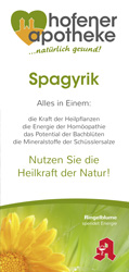 Flyer Spagyrik auf Deutsch